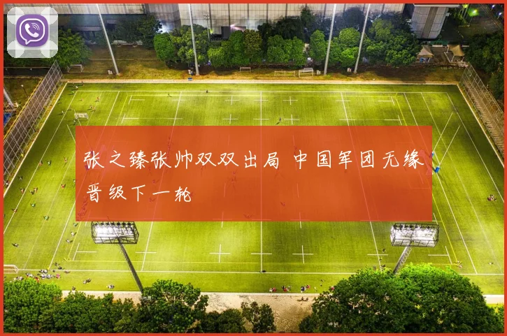 张之臻张帅双双出局 中国军团无缘晋级下一轮